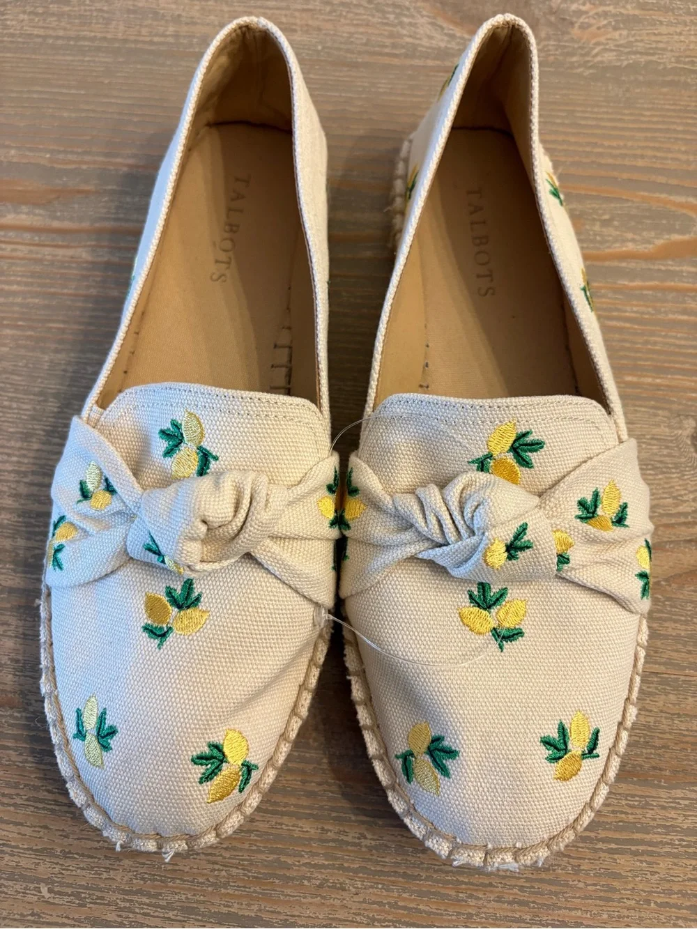 Talbots cream espadrille
